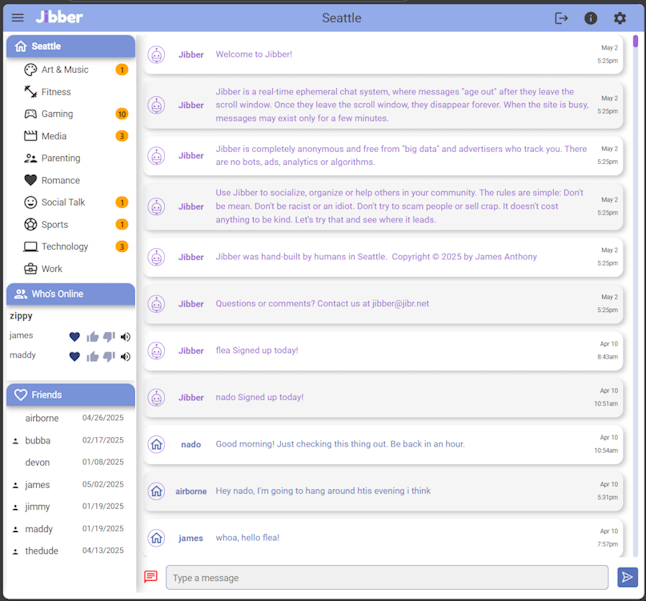 Jibber Application